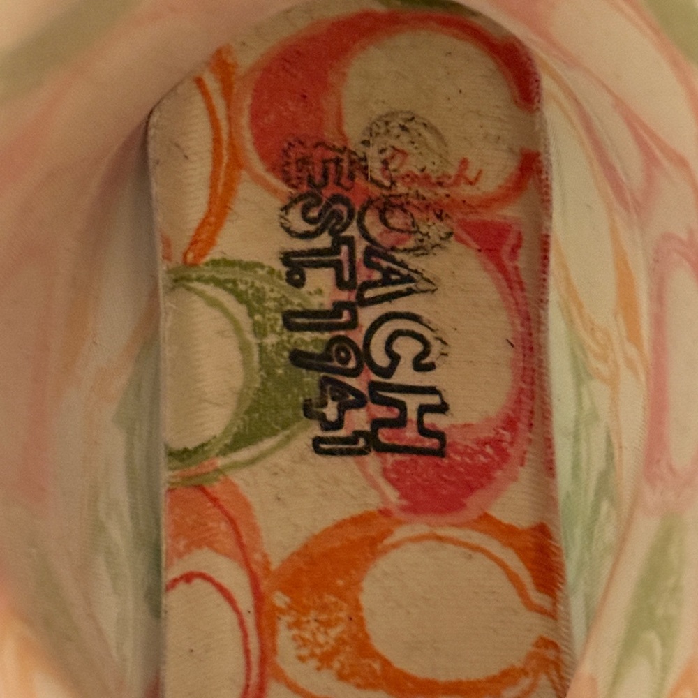 Coach Colorful Patterned Rainboots - Picture 3 of 3